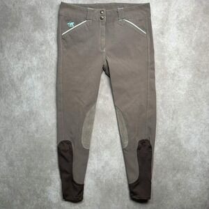 Women's Size 28R Brown Smartpak Piper Knee Patch Horseback Riding Breeches